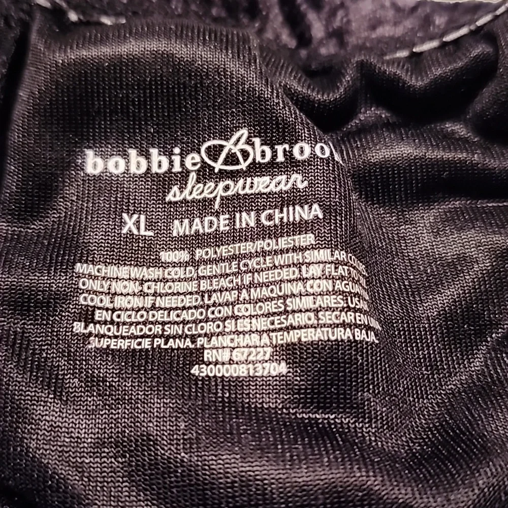 BOBBIE BROOKS LADIES SLEEPWEAR - BLACK  NWT. - Picture 6 of 7